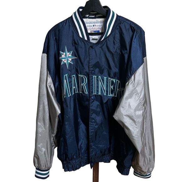 Vintage Pro Player Seattle Mariners Bomber Jacket Large - Picture 1 of 5